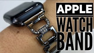 Bling Stainless Steel Apple Watch Bracelet with Rhinestones by Sunkong Review