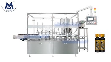 Track Filling machine: how to fill syrup into bottles automatically (30-200BPM)