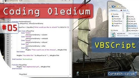 VBScript - Coding Oledium | Part 5
