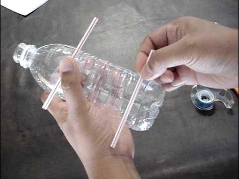 How to make A balloon car with a water bottle. easy homemade balloon car 