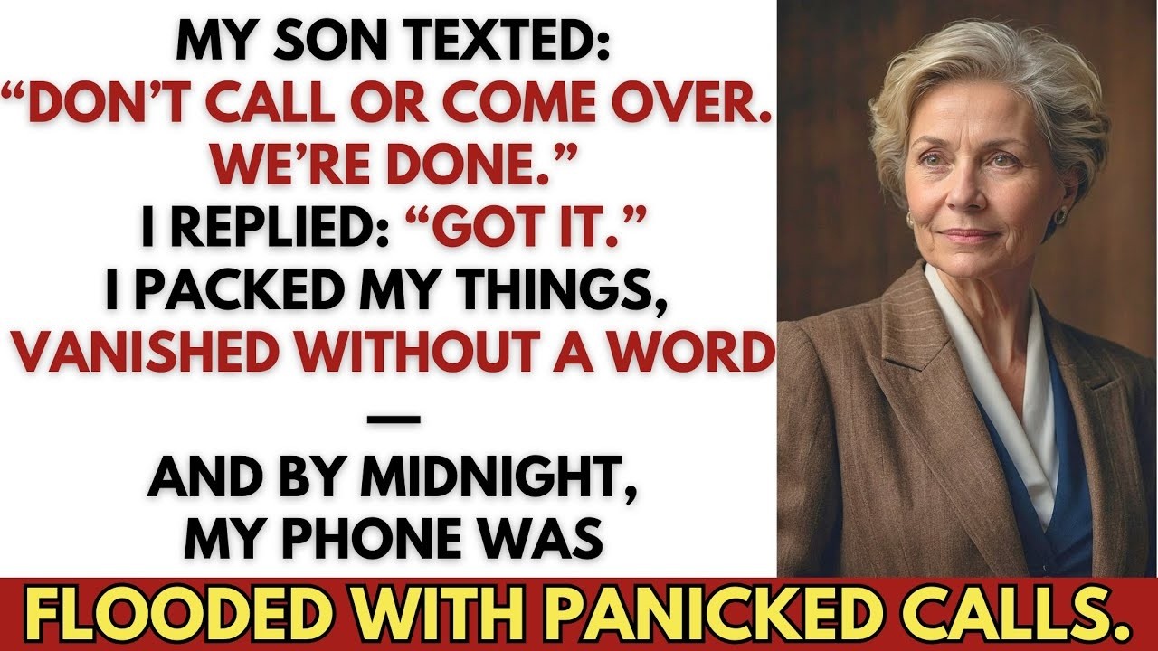 “Don’t Call or Come Over,” My Son Texted—So I Replied ‘Got It.’ And Then I Disappeared.