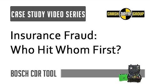 Insurance Fraud: Who Hit Whom First?