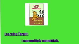 Unit 3 notes 3 - Multiplying Monomials
