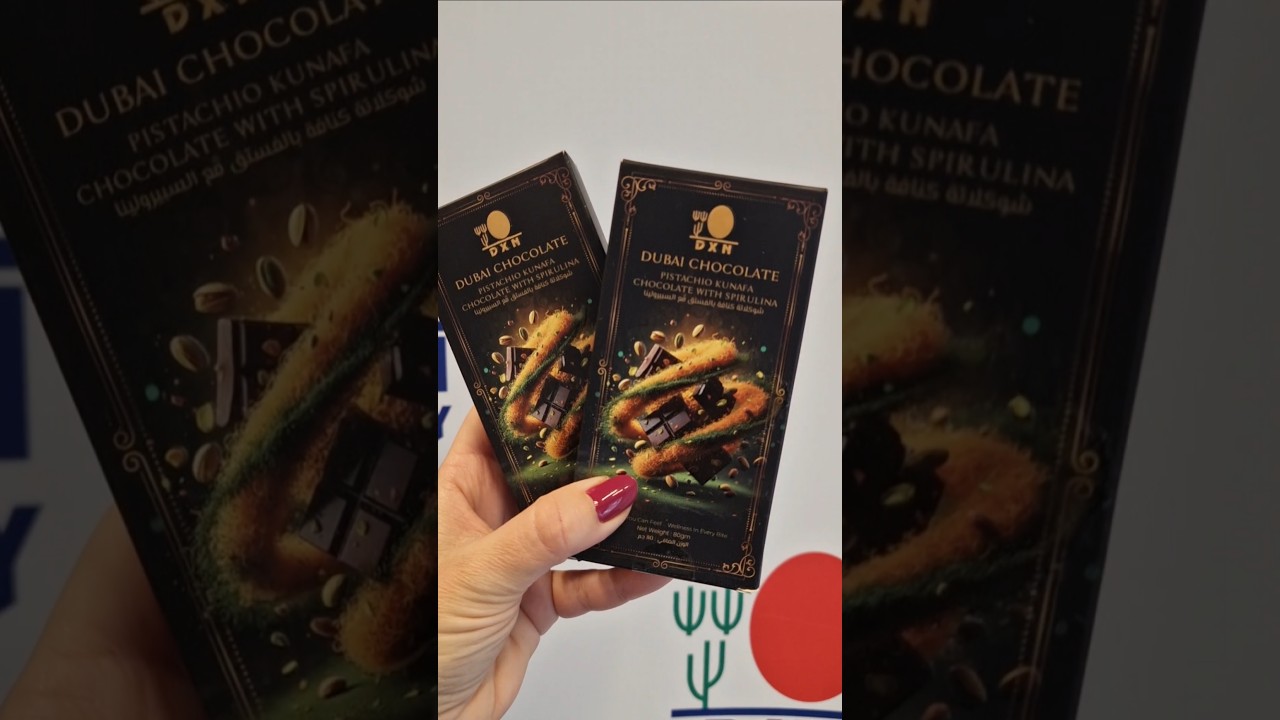 DXN Dubai Chocolate - we tasted it at DXN Hungary office.