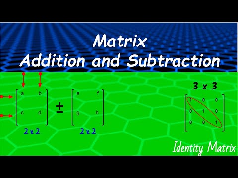 Matrix || How to Add and subtract Matrices very quickly + Identity Matrix || WAEC MATH