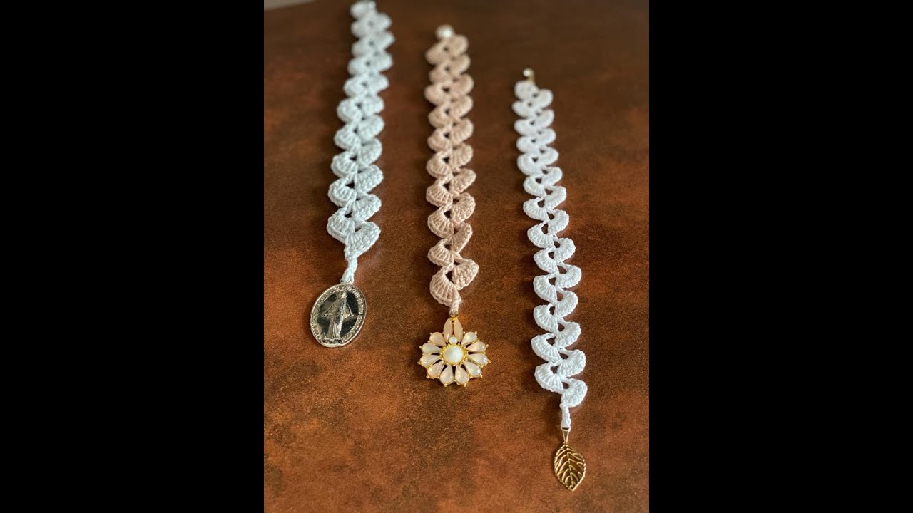 LINDO MARCADOR DE PÁGINA FEITO EM CROCHET!! PASSO A PASSO!