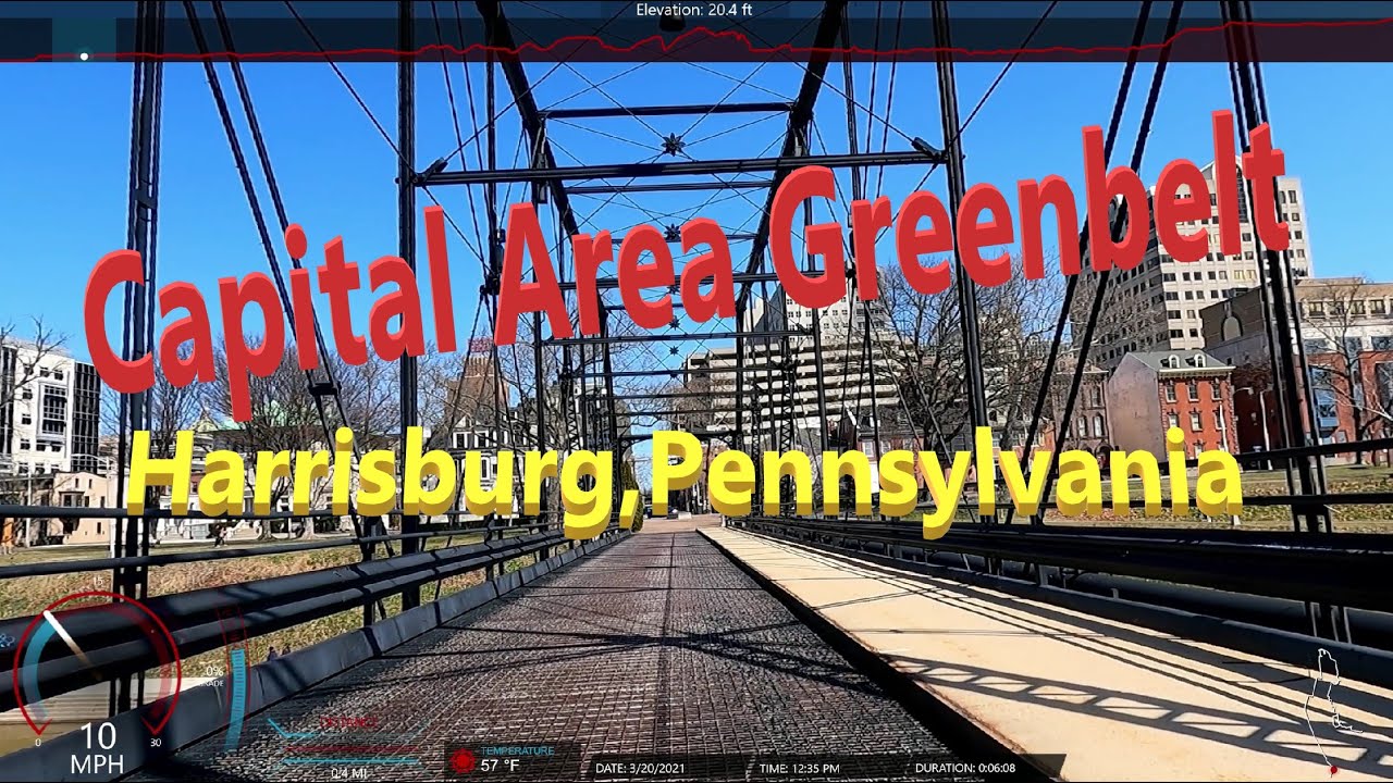 Capital Area Greenbelt (Harrisburg, Pennsylvania) Bicycle Ride YouTube