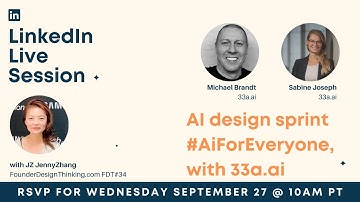 FDT34/AI design sprint #AiForEveryone with 33a.ai co-founder Michael & partner Dr. Sabine