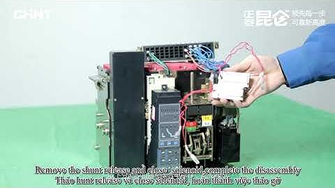 ACB Chint NXA shunt release và closing coil ACB Chint NXA1600 Frame