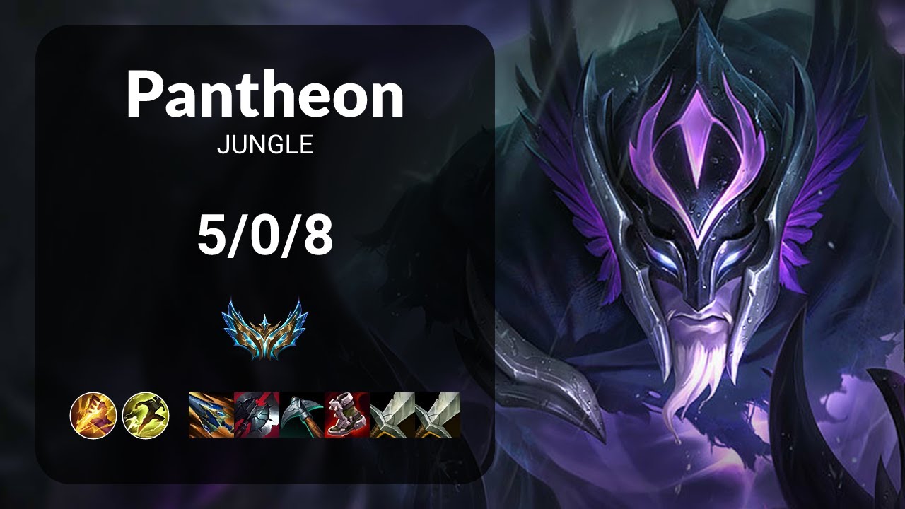 Pantheon vs Zed JUNGLE - KR CHALLENGER Patch 15.12
