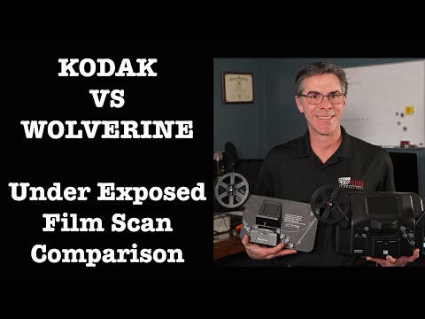 Wolverine VS Kodak 8mm Film Digitizer Under Exposed 8mm Film