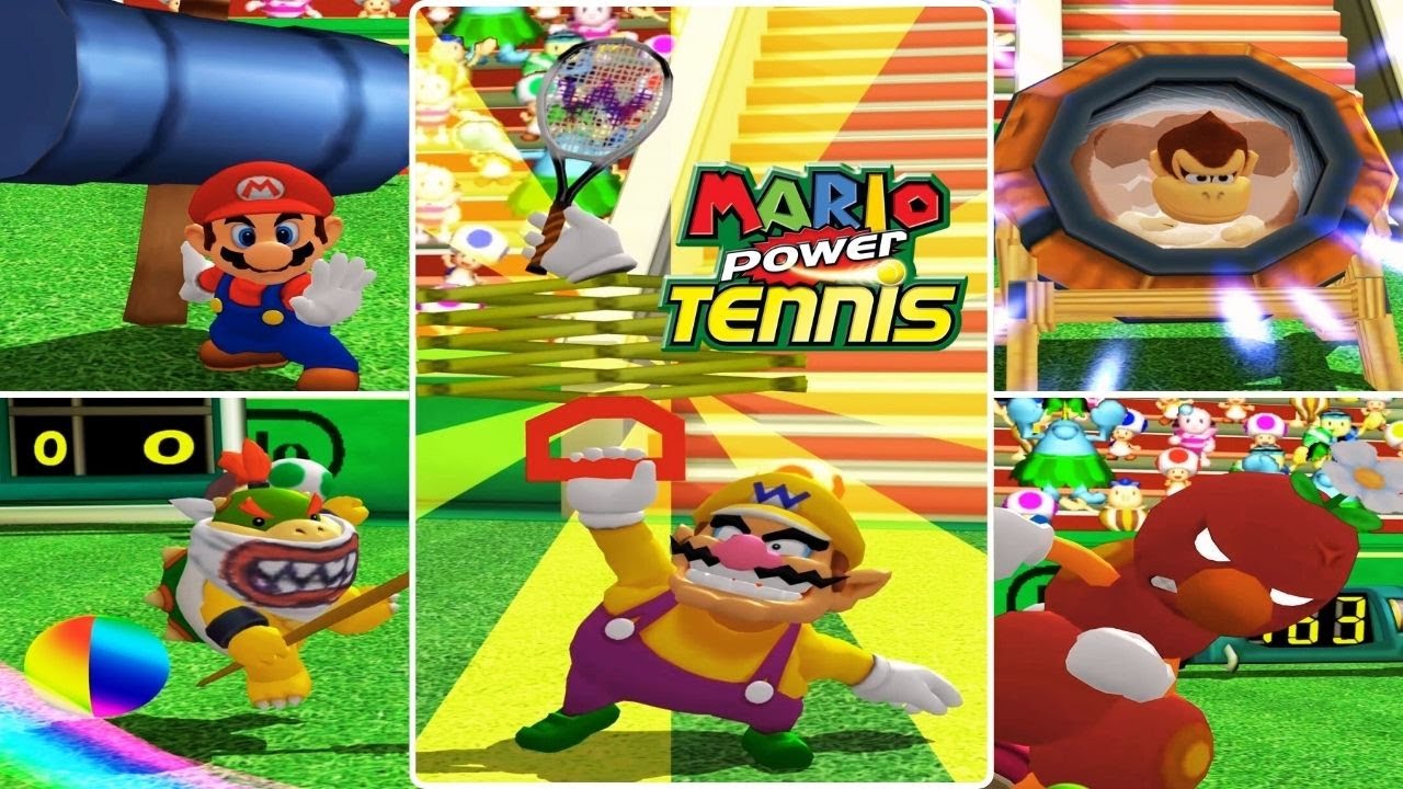 All Character Power Shots / Special Moves in Mario Power Tennis