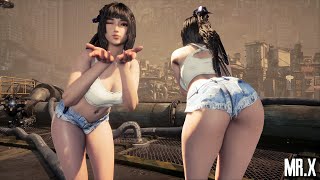 Banned but Stunning: Eve in Denim Shorts🔥 - Stellar Blade Mods
