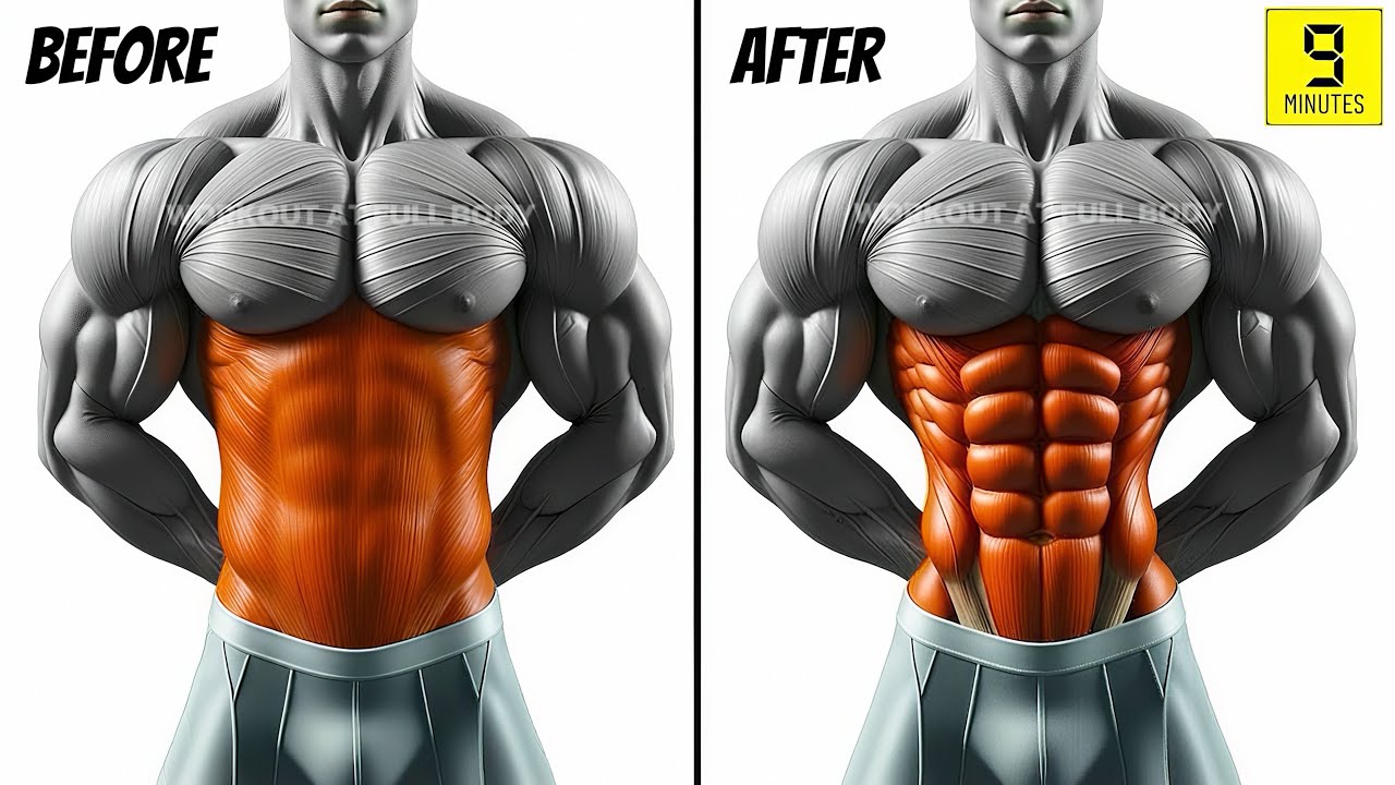 9 MIN ABS WORKOUT | Home Ab Workout Without Equipment - YouTube