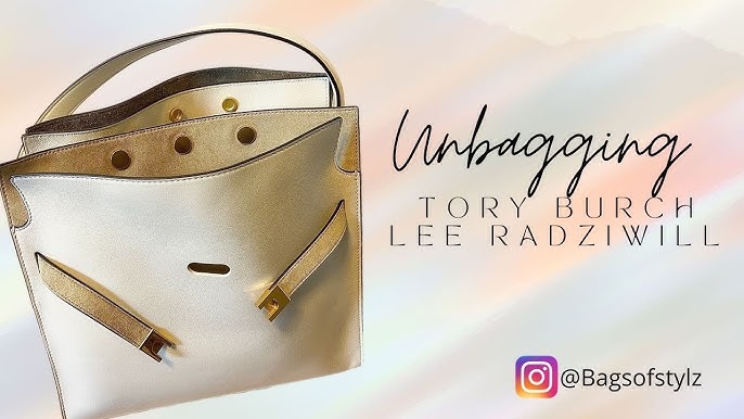 Unboxing/Modeling Tory Burch LEE RADZIWILL DOUBLE BAG 