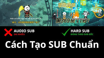 Nguyên nhân khi Vietsub Sai & Làm thế nào khắc phục để tạo PHỤ ĐỀ CHUẨN Theo Subtitle Gốc???