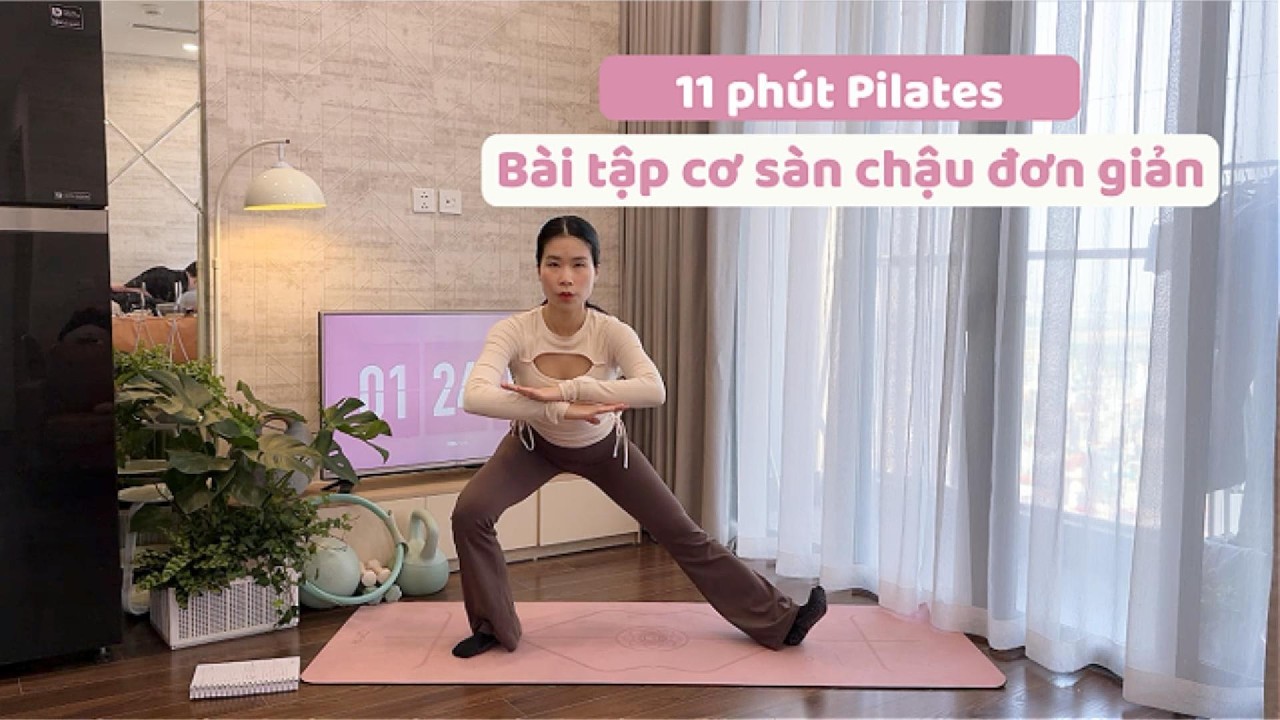 Chuỗi bài tập làm khỏe cơ sàn chậu , cơ bụng - săn chắc .