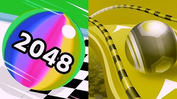 Ball Run 2048 vs Action Ball Run gameplay  Colour Run walkthrough , iOS Android Update (part : 2191)