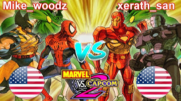 Marvel vs Capcom 2: New Age of Heroes - Mike_woodz vs xerath_san