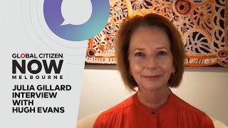 Former Australia Prime Minister Julia Gillard Is Interviewed by Hugh Evans | GC NOW Melbourne