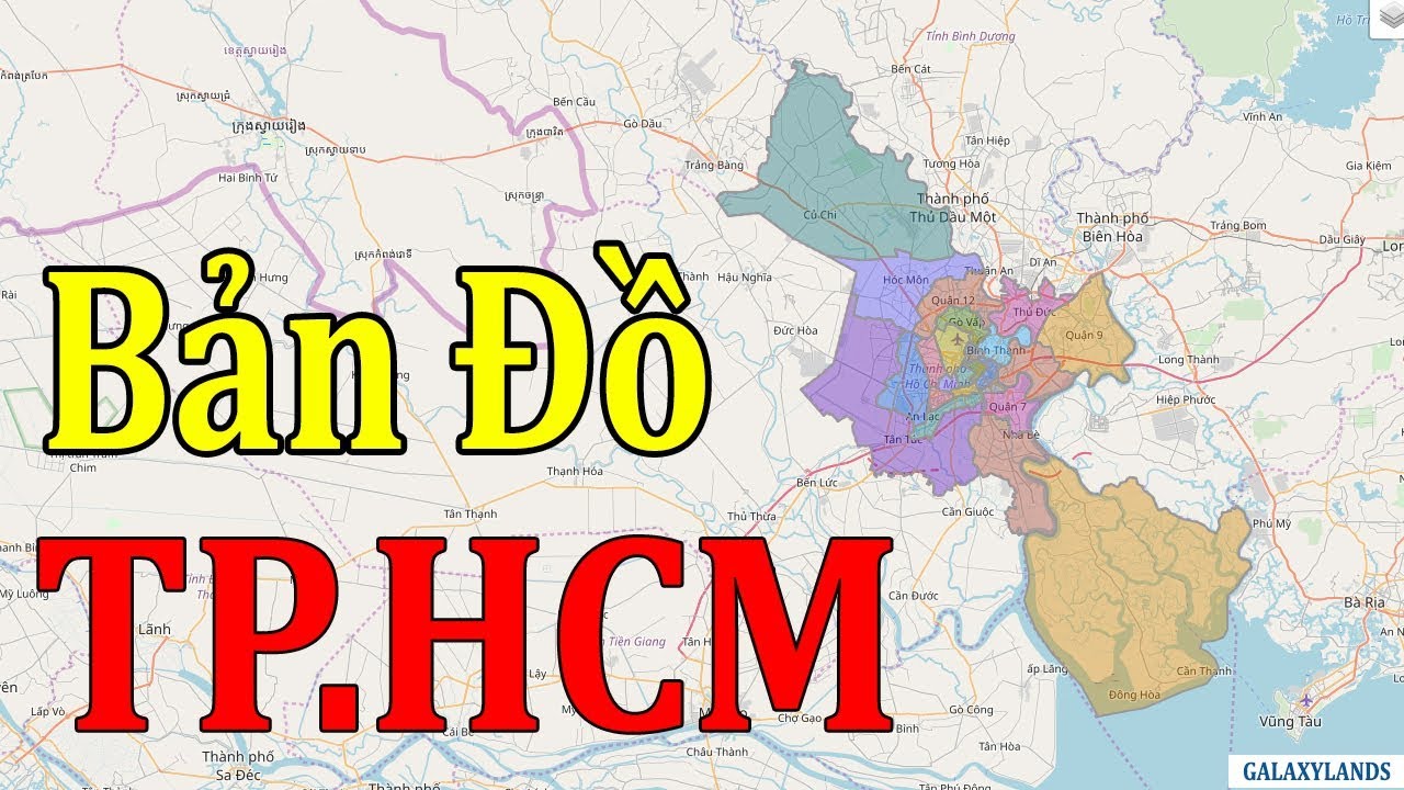 Bản đồ TP HCM | Bản đồ các Quận TP HCM