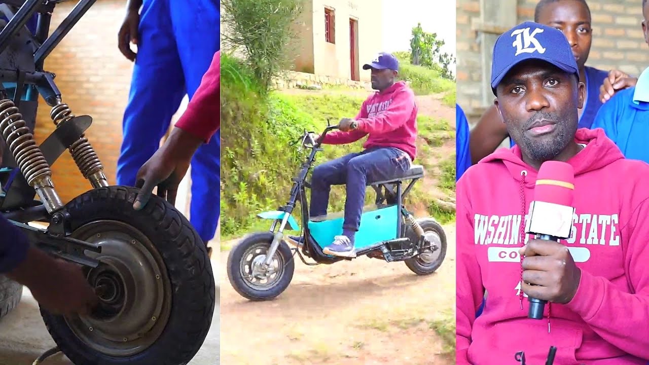 YONGEYE KWANDIKA AMATEKA|Bwambere Umunyarwanda YAKOZE MOTO ITWARWA N'AMASHANYARAZI|Bisaba Kwihangana