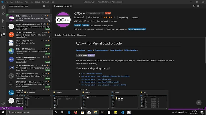 Setup Visual Studio Code for C and C++ Programs with IntelliSense Enabled