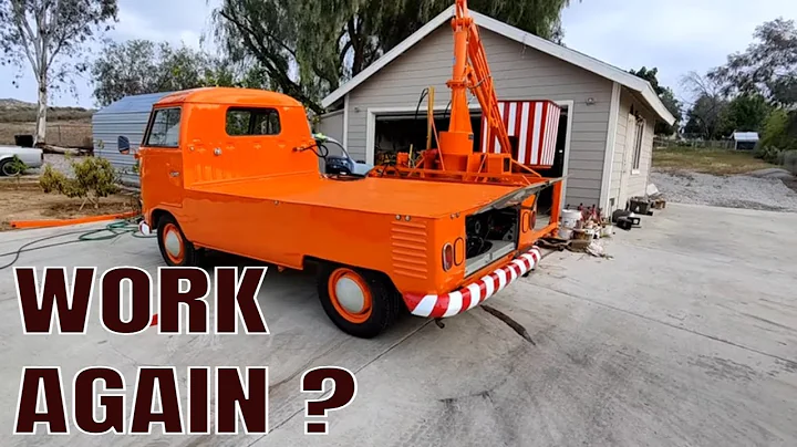 Testing the Hydraulics for the First Time 😮 | 1962 VW Single Cab Ruthmann Cherry Picker