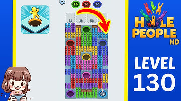 Hole People Level 130 Solution Walkthrough