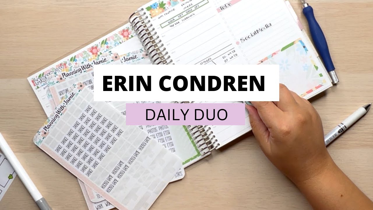 PLAN WITH ME | DAILY DUO | ERIN CONDREN PLAN WITH ME | EC DAILY DUO ...