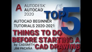 AUTOCAD 2021 - Top 5 Important Fundamentals before you start Autocad