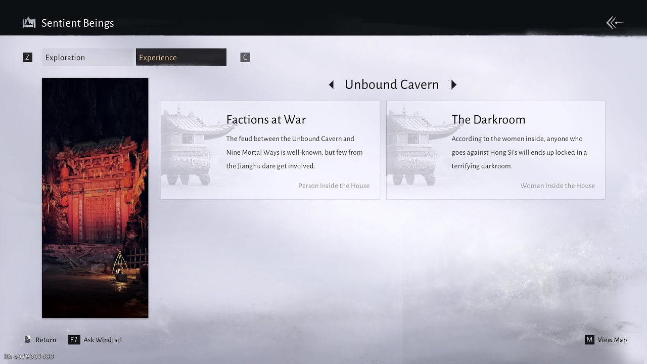 Kiến văn - Experience: Unbound Cavern - Where Winds Meet