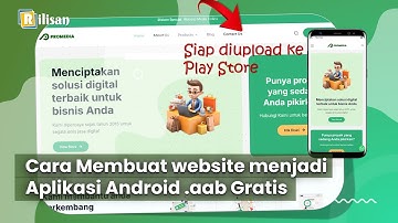 Cara Membuat website menjadi Aplikasi Android  aab Gratis
