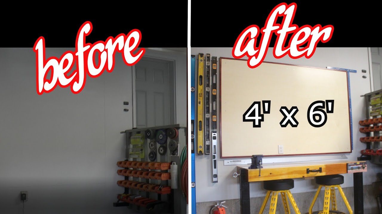 DIY TOOL STORAGE Wall ideas (With bonus DiY foldable work bench)