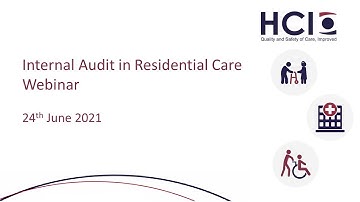 Webinar: Internal Quality and Safety Audit for Residential Care