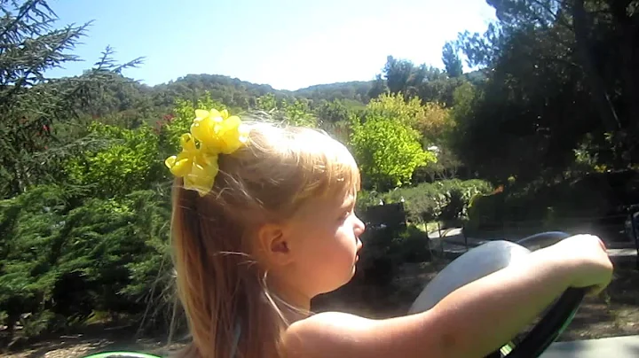 I Can Do it By Myself!!  (Emery drives a car at Gi...