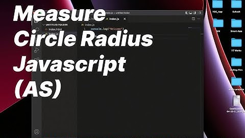 Measure the Circle Radius in JavaScript !