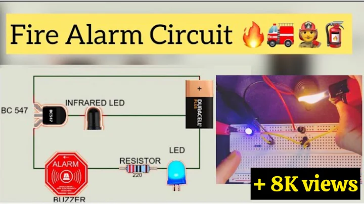 How to make Fire Alarm Circuit using Bc547 on breadboard HD #breadboardprojects