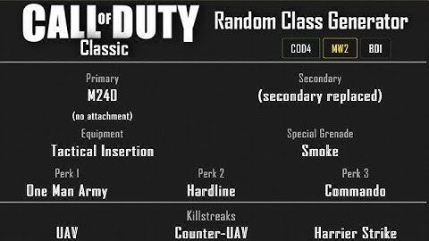 MW2 - Highrise Hardcore Team Deathmatch (20-16) Random Class Generator #78 [2020]