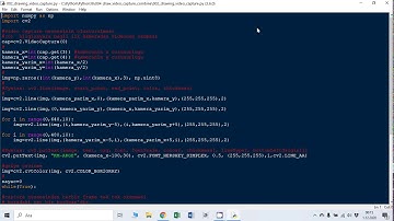 OPENCV Python Ders 009: WebCam