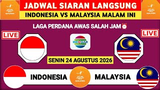 TONIGHT ‼️ | LIVE BROADCAST SCHEDULE: 2027 U-20 ASIAN CUP QUALIFIERS INDONESIA VS MALAYSIA TODAY
