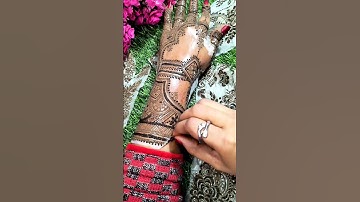 Stylish mehndi design♥️ #shorts #mehndi #trending #stylish #latest #arabic #henna #mehandi #youtube