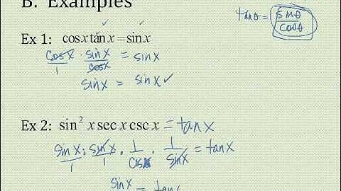 Trig Identities Day 1