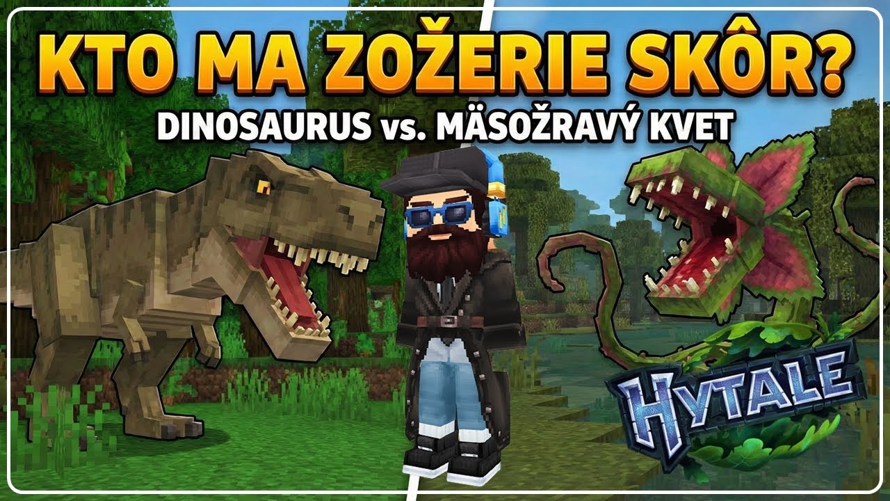 Kto ma zožerie skôr TRex alebo kvet • Hytale 💪💪 !donate !discord
