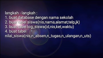 Cara Membuat Triggers, Procedure dan Function pada Mysql PhpMyadmin#ErwanUsmawan