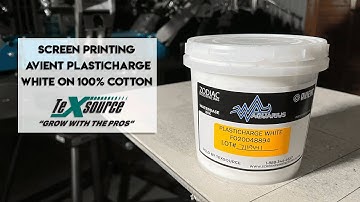 How to Screen Print Plasticharge White