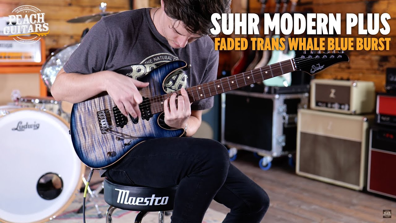 No Talking...Just Tones | Suhr Modern Plus Faded Trans Whale Blue Burst Pau Ferro