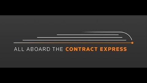 All aboard the Contract Express