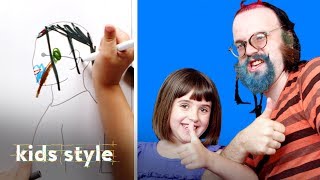 Girl Gives Her Music Teacher an Insane Hair Makeover | Kids Style | HiHo Kids