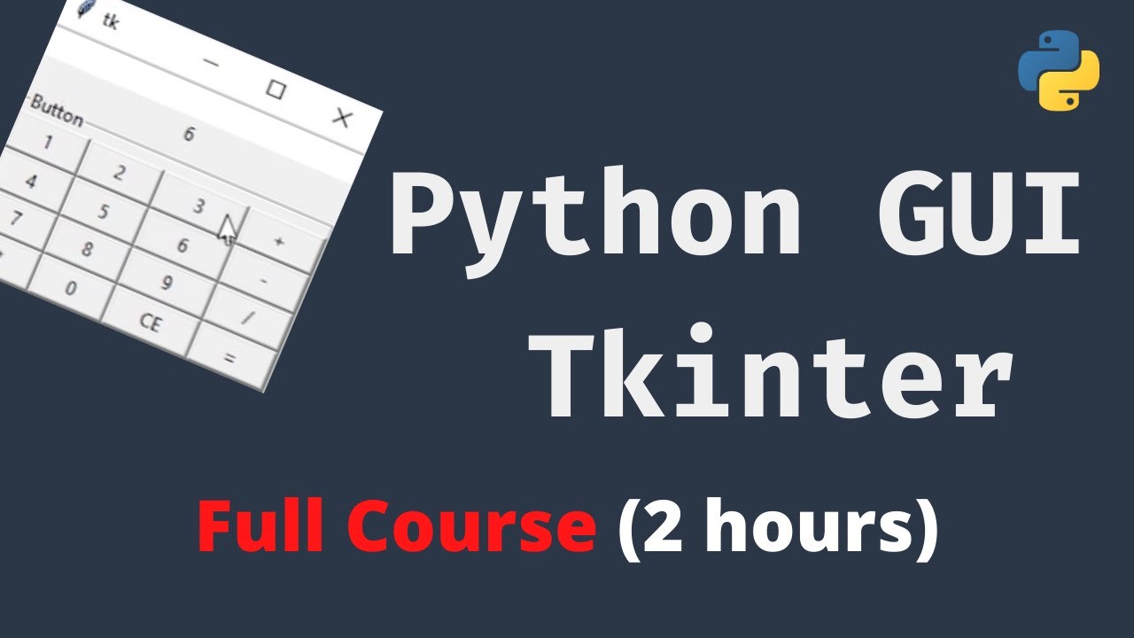 comscicafe  New 2022  คอร์สเรียน Python GUI (Tkinter) Crash Course พร้อม workshop ทำโปรแกรมเครื่องคิดเลข